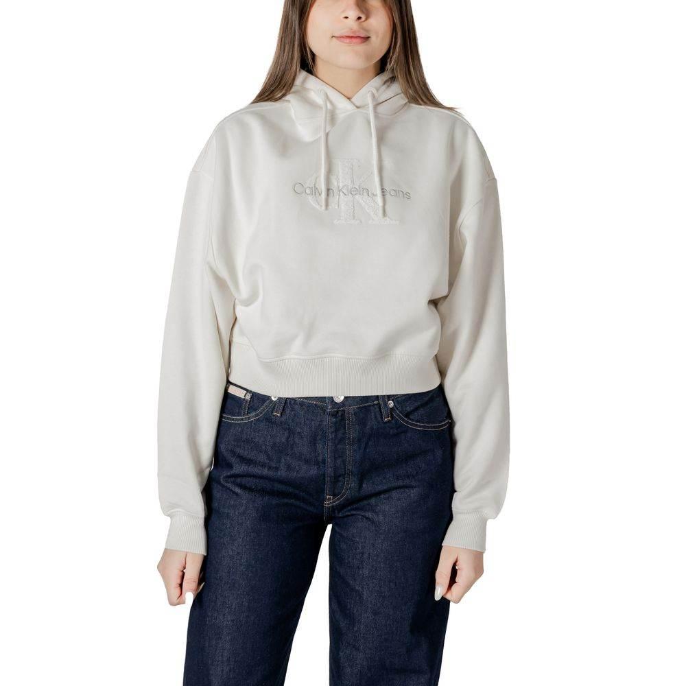 Calvin Klein Jeans Cream Cotton Sweater - Hilstor