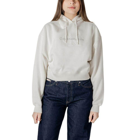Calvin Klein Jeans Cream Cotton Sweater - Hilstor