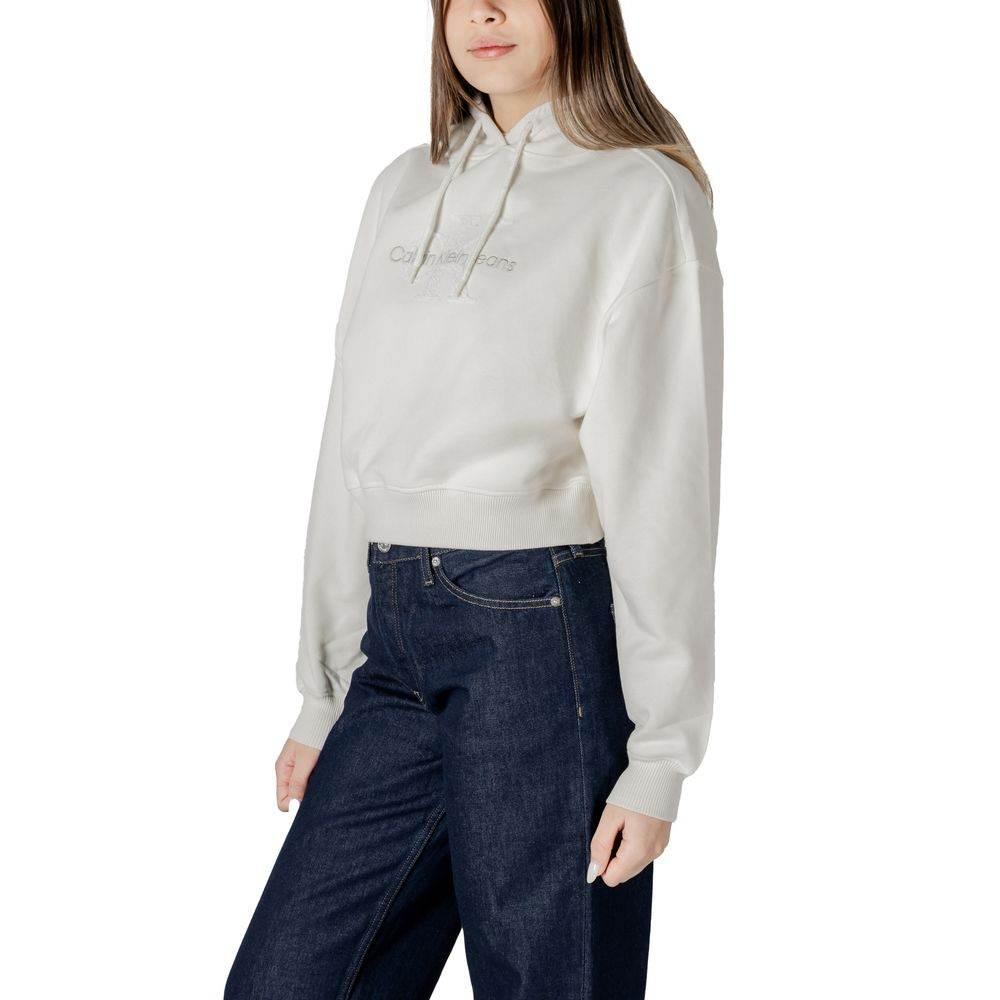 Calvin Klein Jeans Cream Cotton Sweater - Hilstor