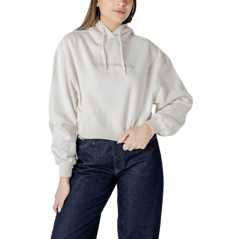 Calvin Klein Jeans Cream Cotton Sweater - Hilstor