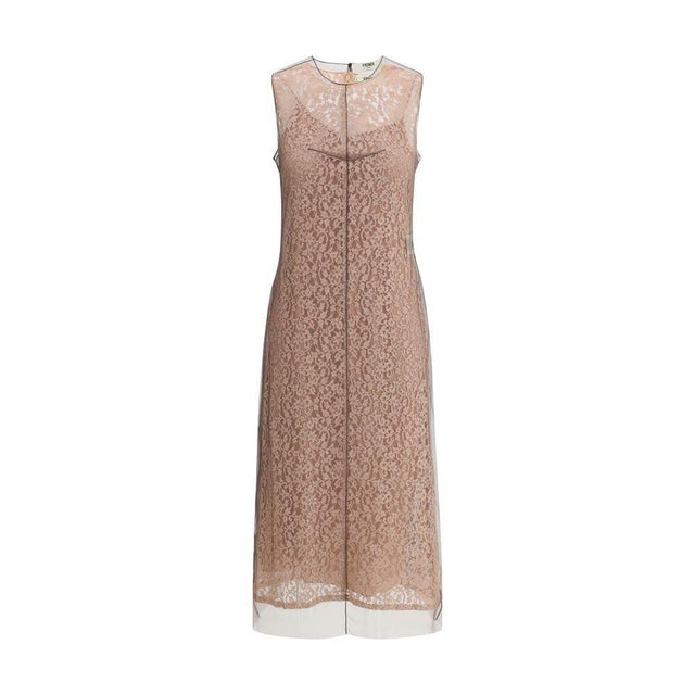 Fendi Lace midi Dress - Hilstor