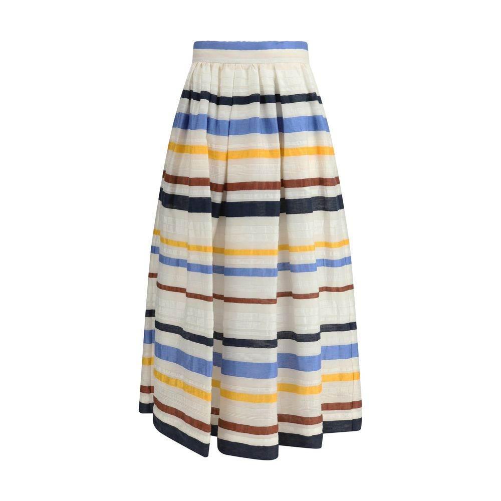 Sara Roka Striped long Skirt - Hilstor