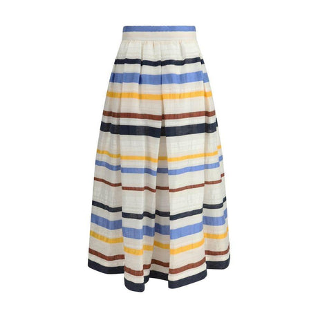 Sara Roka Striped long Skirt - Hilstor