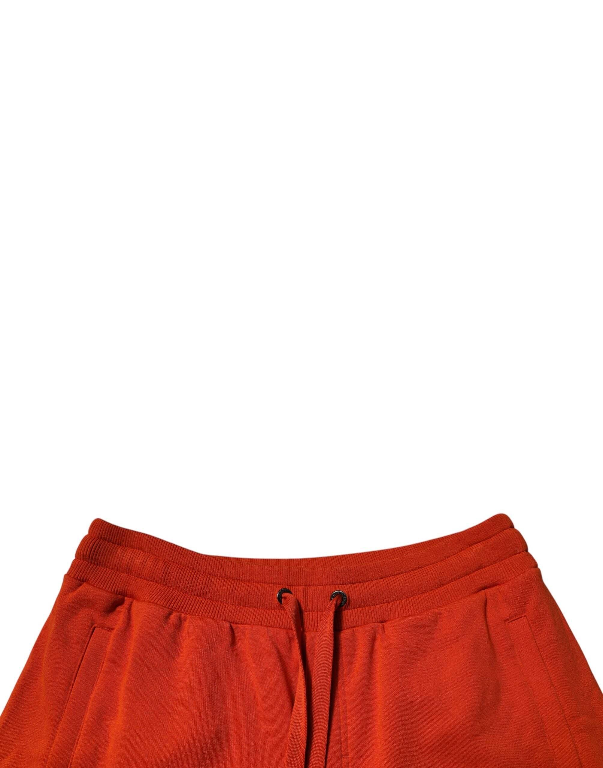 Dolce & Gabbana Red Cotton Blend Mid Waist Men Bermuda Shorts - Hilstor