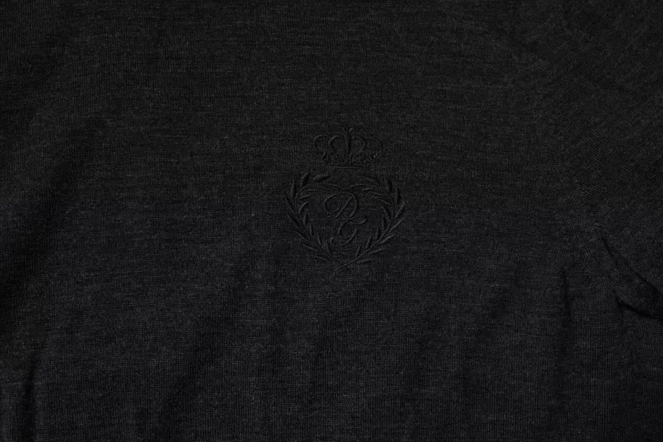 Dolce & Gabbana Black Wool Turtleneck Pullover Sweater - Hilstor