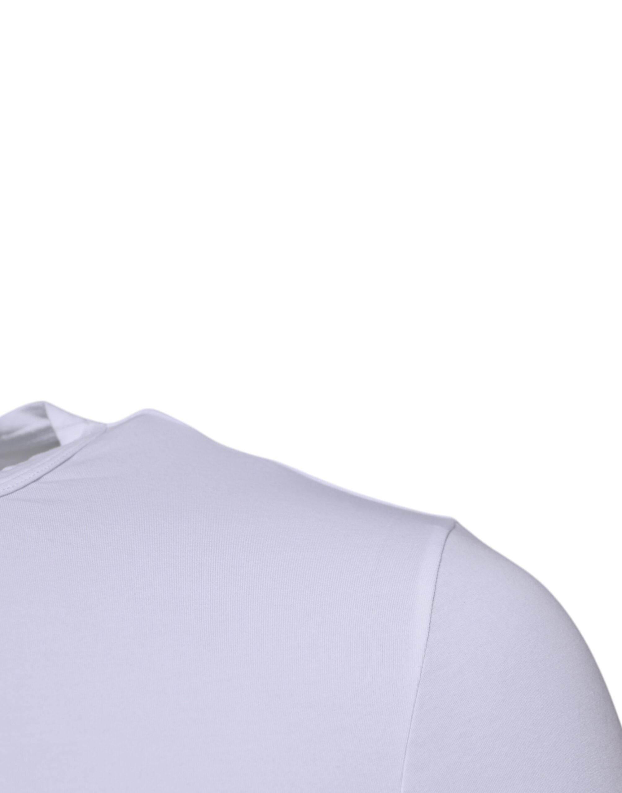 Dolce & Gabbana White Cotton Stretch Crewneck Underwear T-shirt - Hilstor