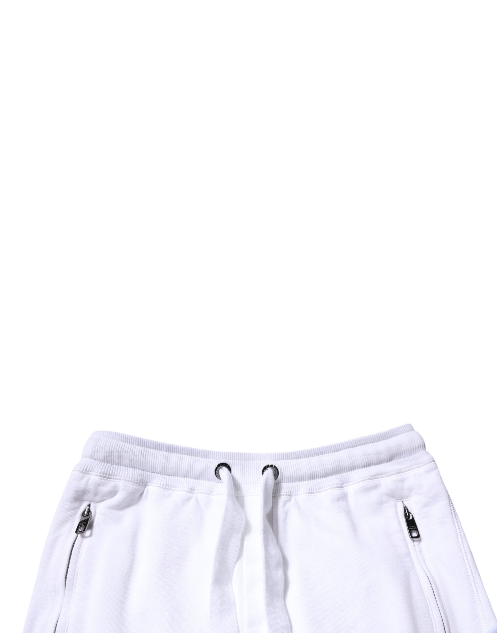 Dolce &amp; Gabbana joggerbukser i hvid bomuldslogo