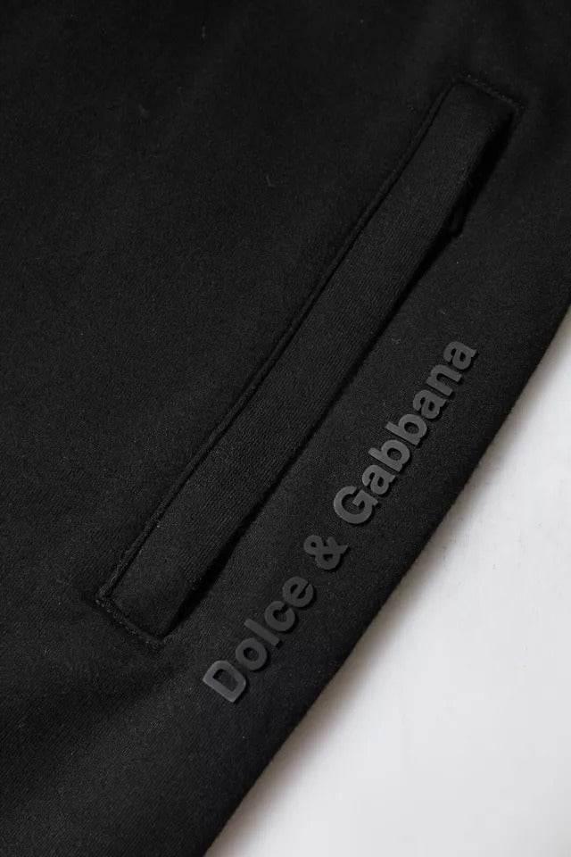 Dolce & Gabbana Black Cotton Jogger Jogging Pants - Hilstor