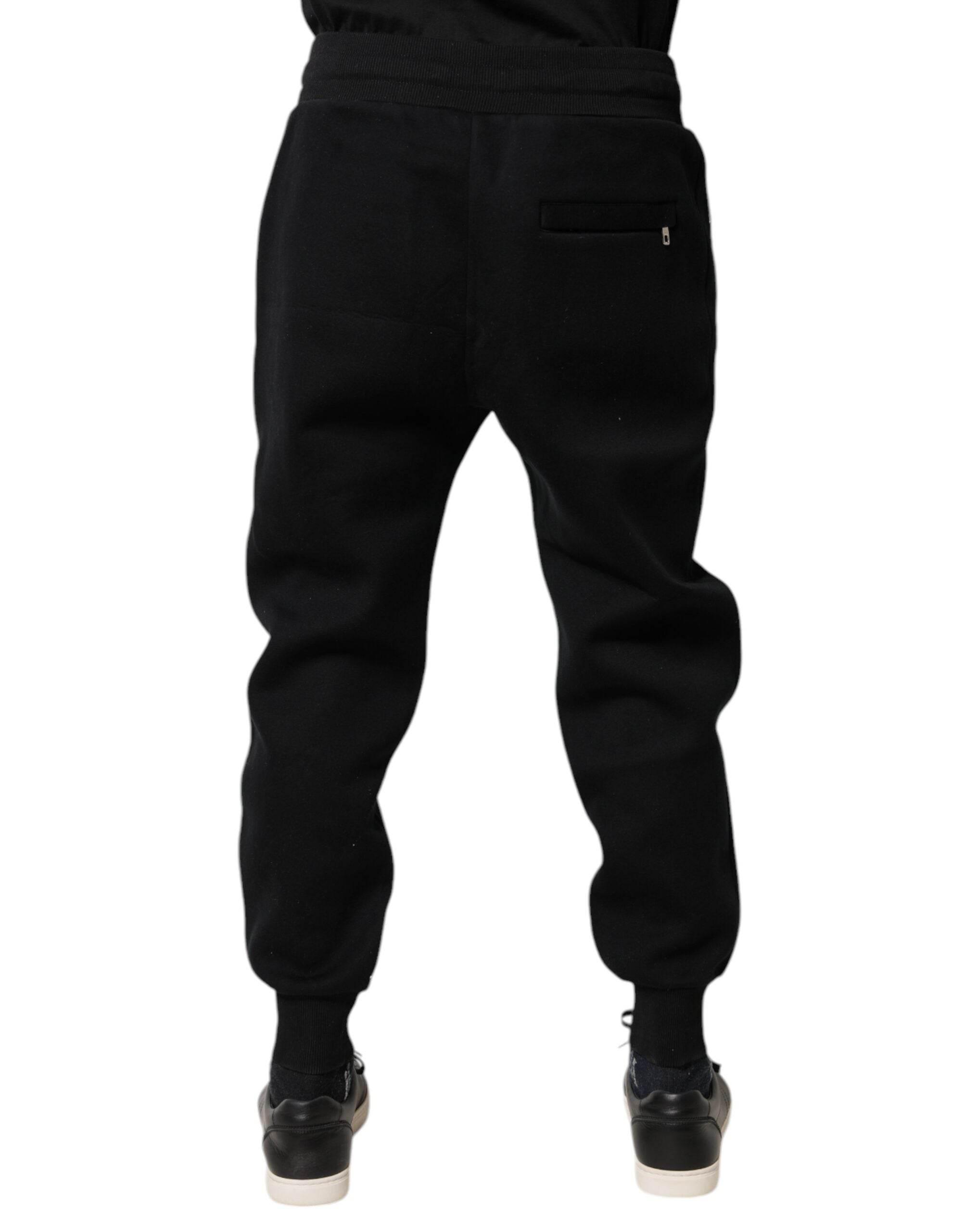 Dolce & Gabbana Black Modal Jogger Jogging Pants - Hilstor