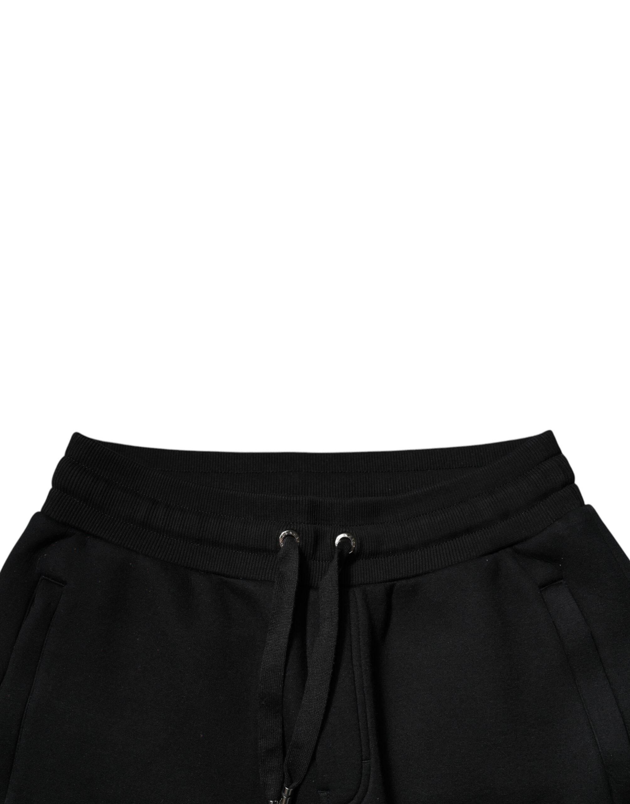 Dolce & Gabbana Black Modal Jogger Jogging Pants - Hilstor
