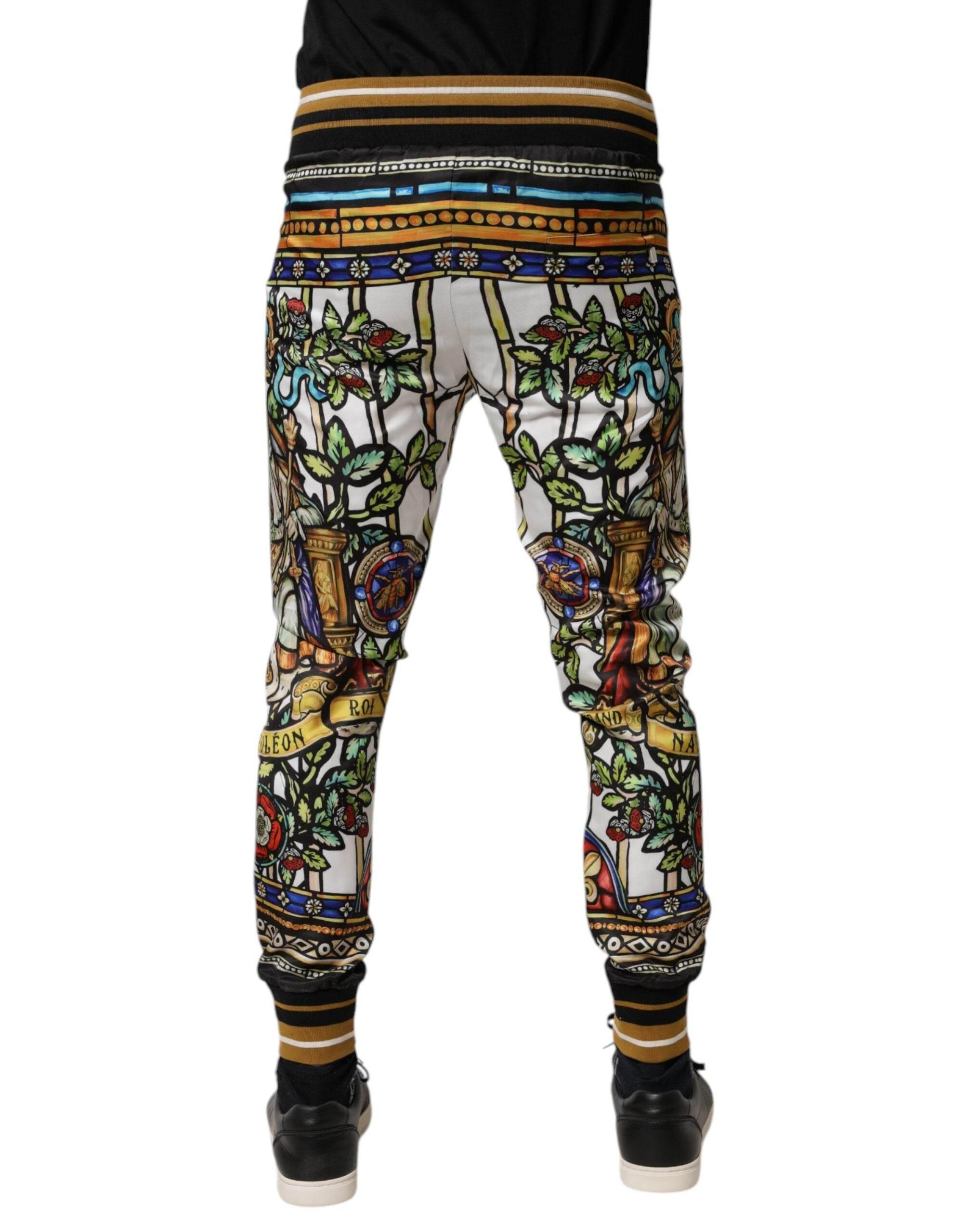 Dolce & Gabbana Multicolor NAPOLEON Jogger Sweatpants Pants - Hilstor