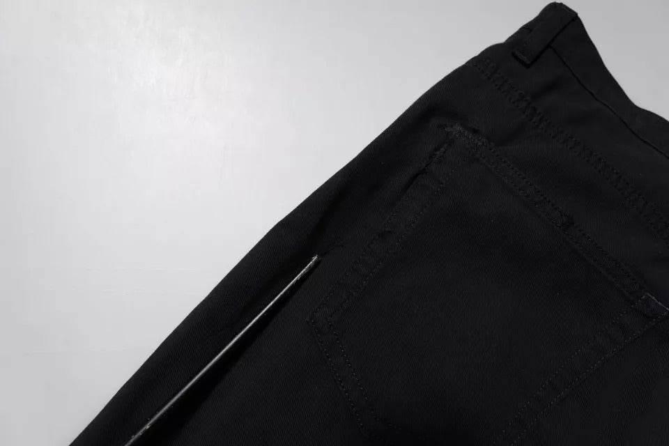 Dolce & Gabbana Dark Blue Cotton Stretch Loose Men Denim Jeans - Hilstor