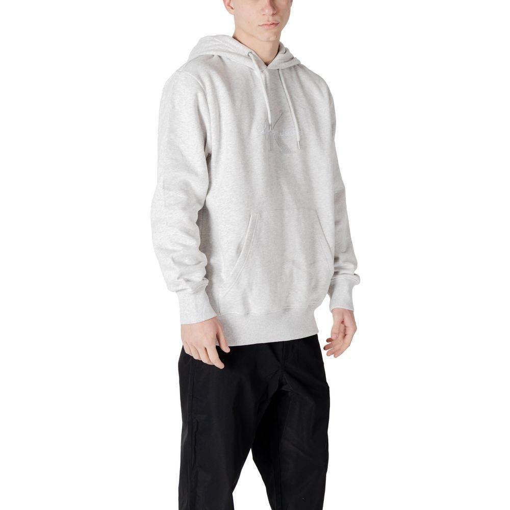 Calvin Klein Jeans Gray Cotton Hoody - Hilstor