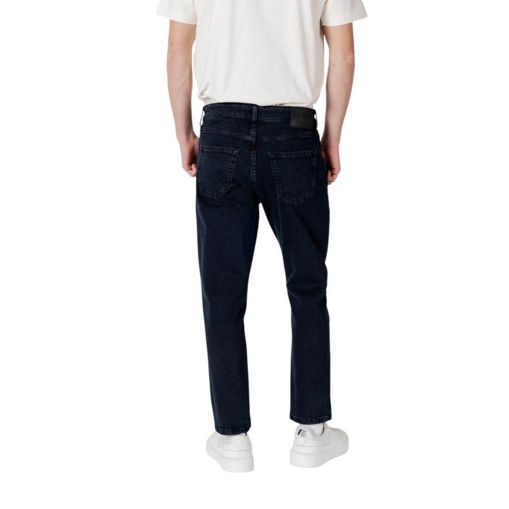 Calvin Klein Jeans Blue Cotton Relaxed Fit Jean - Hilstor