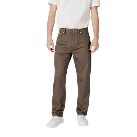 Calvin Klein Jeans Green Cotton Pant - Hilstor