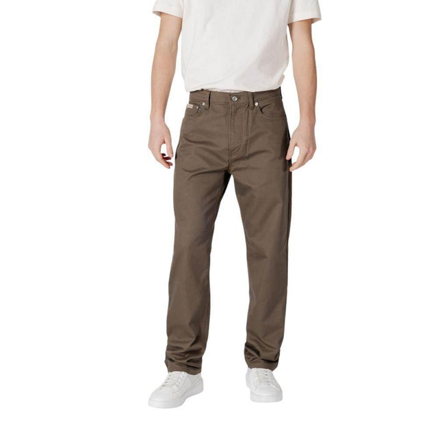 Calvin Klein Jeans Green Cotton Pant - Hilstor