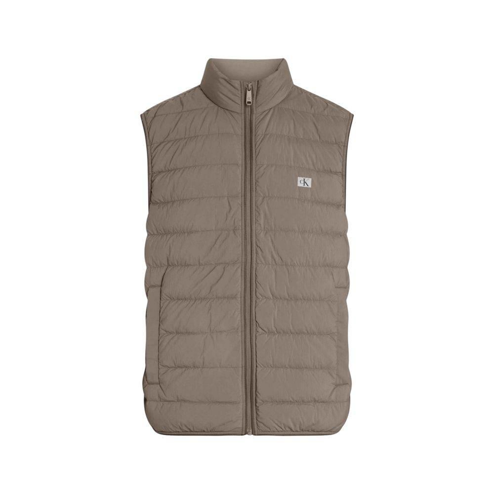 Calvin Klein Jeans Beige Recycled Polyamide Jacket - Hilstor