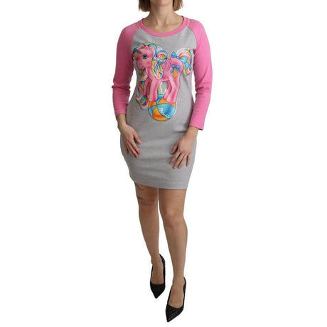 Moschino Gray Cotton Dress - Hilstor