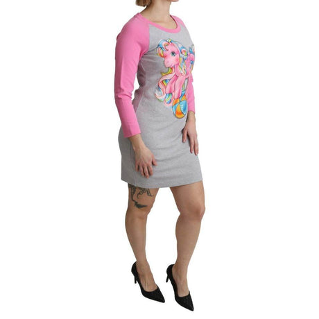 Moschino Gray Cotton Dress - Hilstor