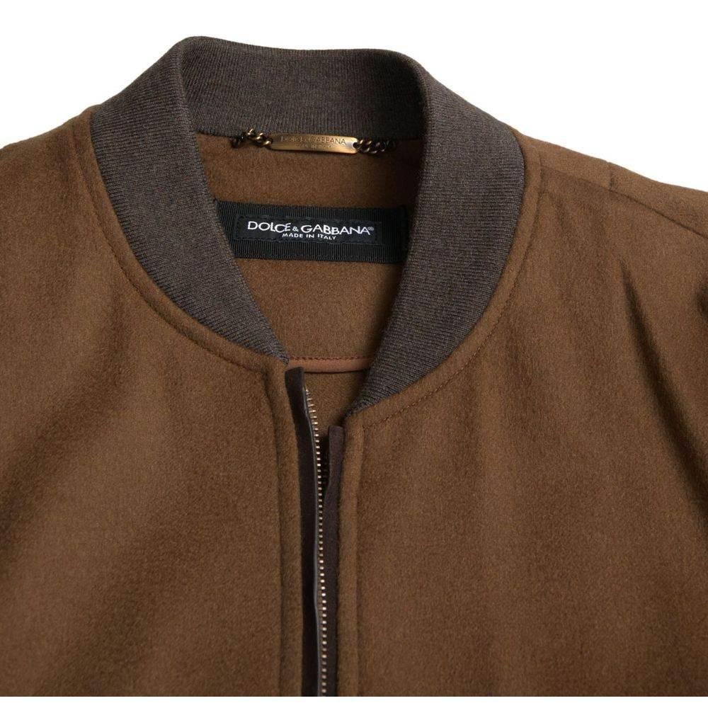 Dolce & Gabbana Brown Cashmere Jackets & Coat - Hilstor