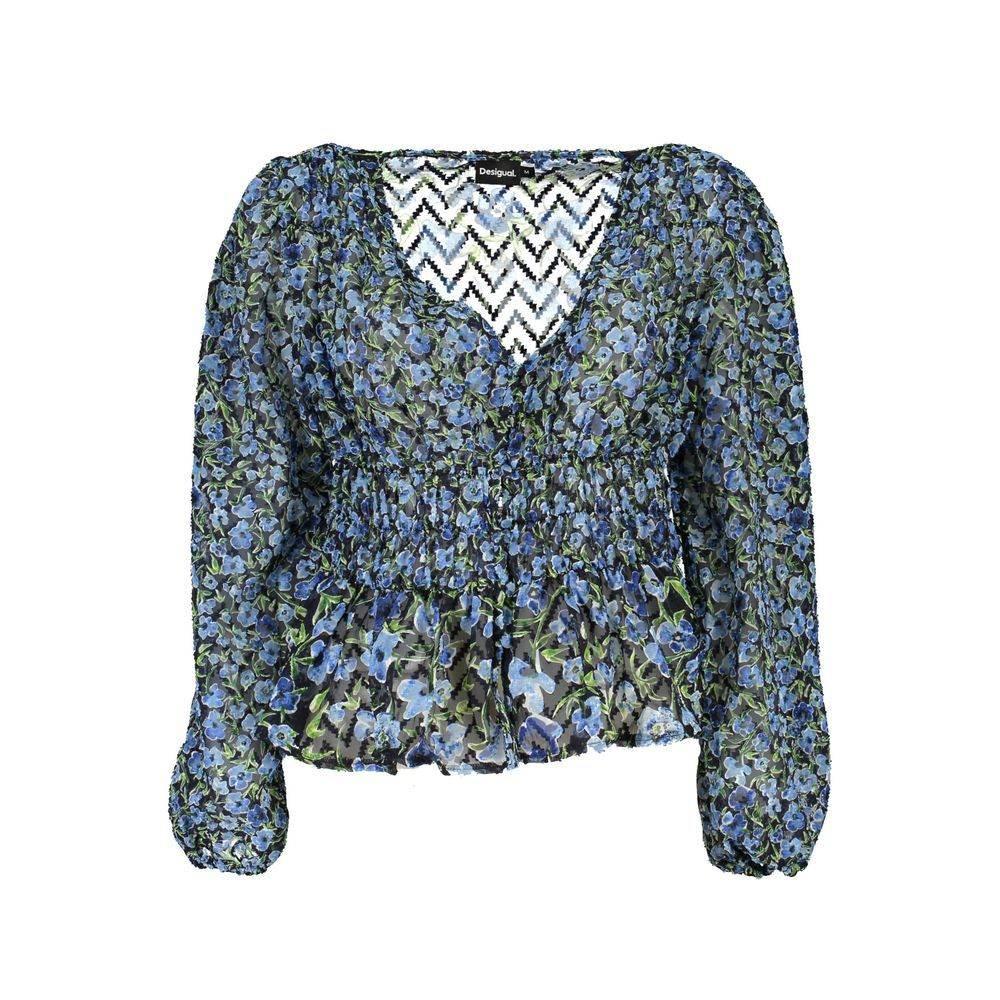 Desigual Blue Polyester Sweater - Hilstor