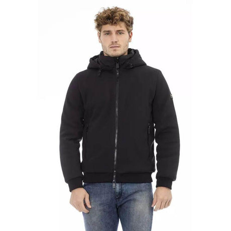 Baldinini Trend Black Polyester Hoody - Hilstor