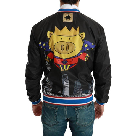 Dolce & Gabbana Black Material Jacket - Hilstor