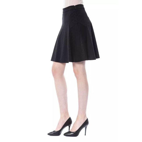 BYBLOS Black Polyester Skirt - Hilstor