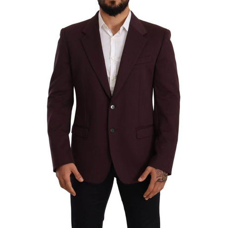 Dolce & Gabbana Purple Cotton Blazer - Hilstor