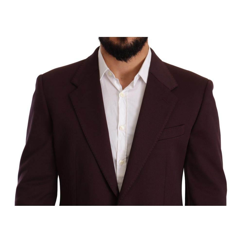 Dolce & Gabbana Purple Cotton Blazer - Hilstor