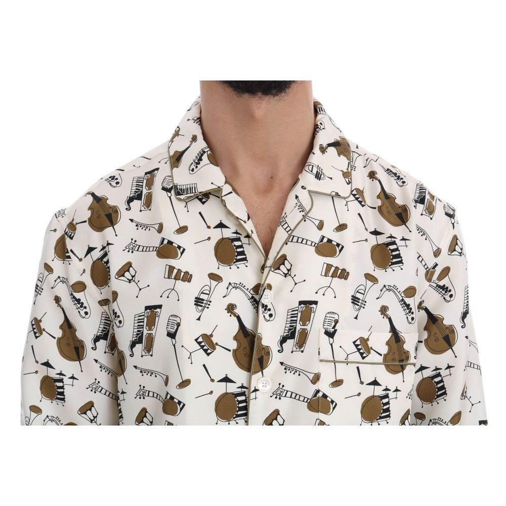Dolce & Gabbana Multicolor Silk Shirt - Hilstor