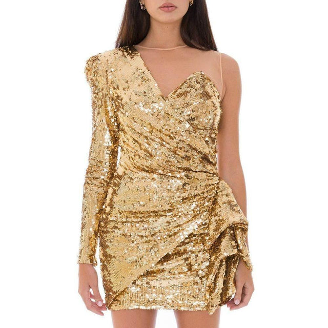 Elisabetta Franchi Yellow Polyamide Dress - Hilstor