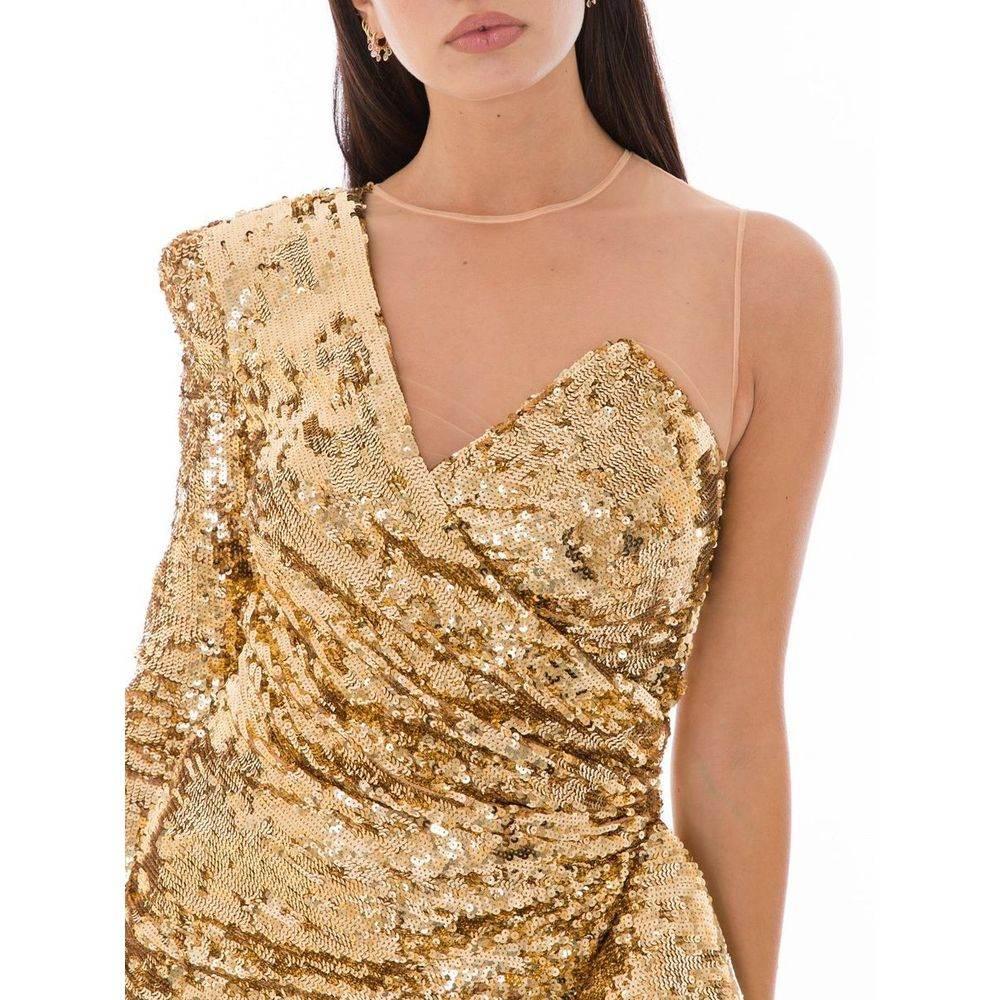 Elisabetta Franchi Yellow Polyamide Dress - Hilstor