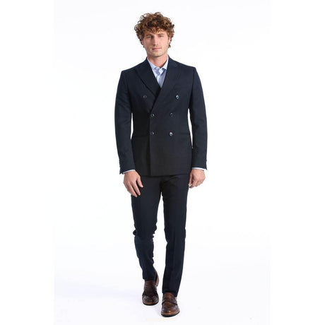 Baldinini Trend Blue Wool Suit - Hilstor