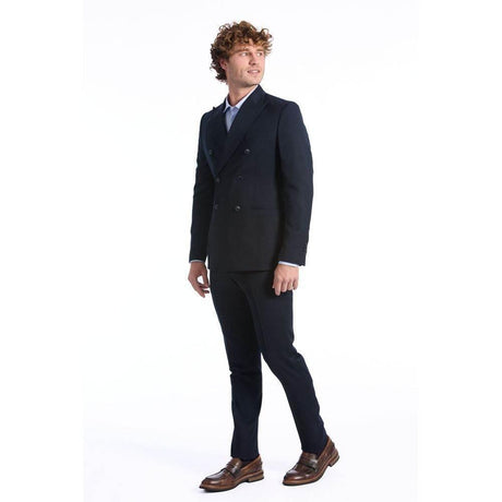 Baldinini Trend Blue Wool Suit - Hilstor