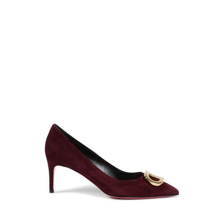 Dee Ocleppo Bordeaux Suede Leather Pump - Hilstor