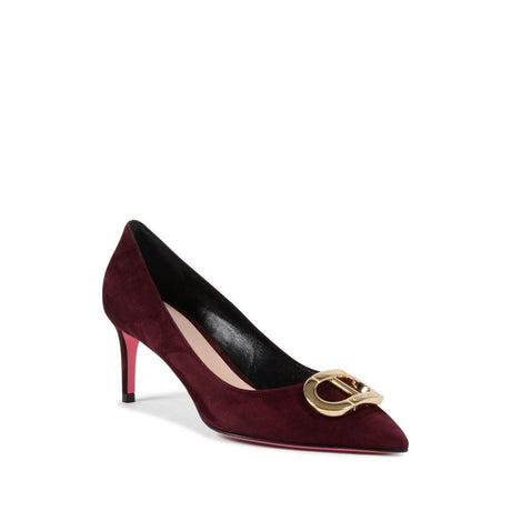 Dee Ocleppo Bordeaux Suede Leather Pump - Hilstor