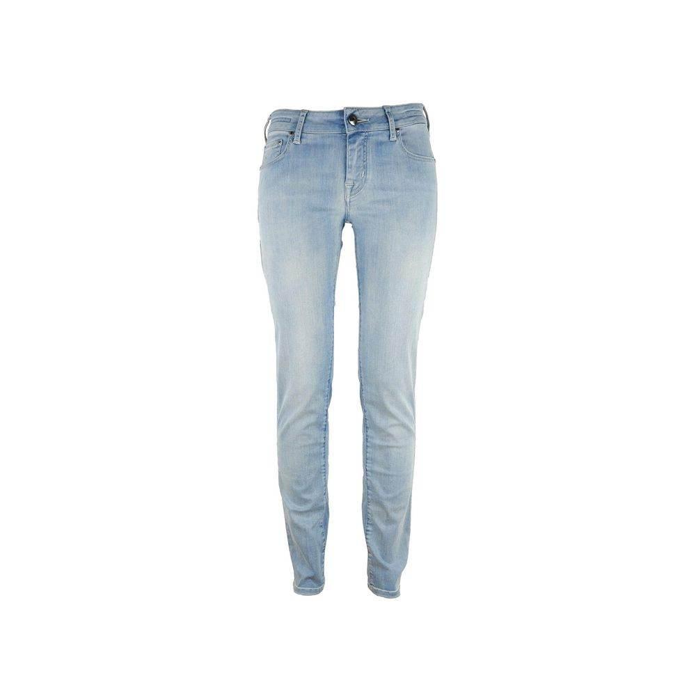 Jacob Cohen Blue Cotton Skinny Pant - Hilstor