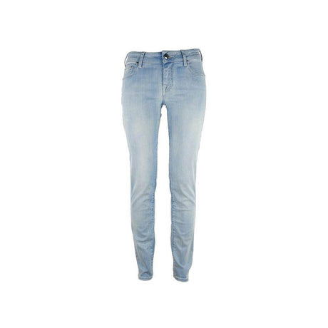 Jacob Cohen Blue Cotton Skinny Pant - Hilstor