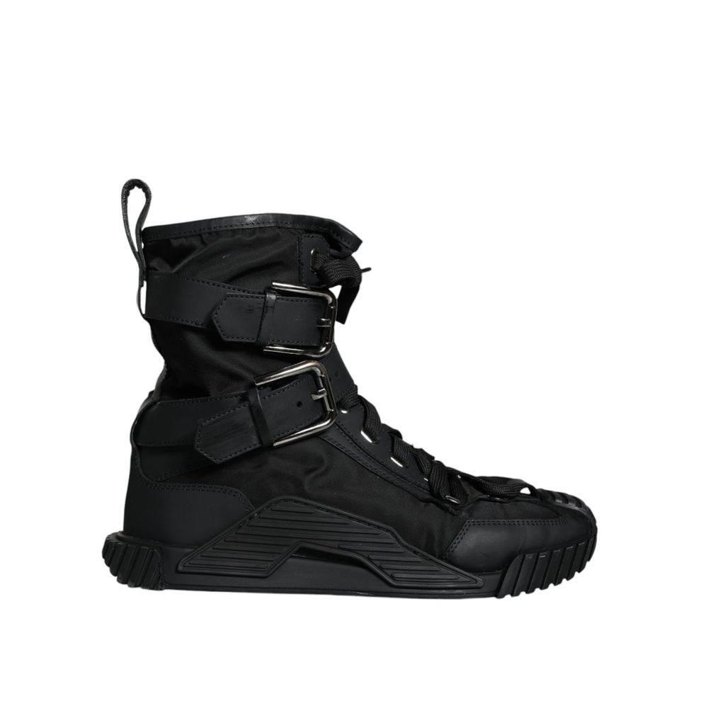 Dolce & Gabbana Black Nylon Sneaker - Hilstor
