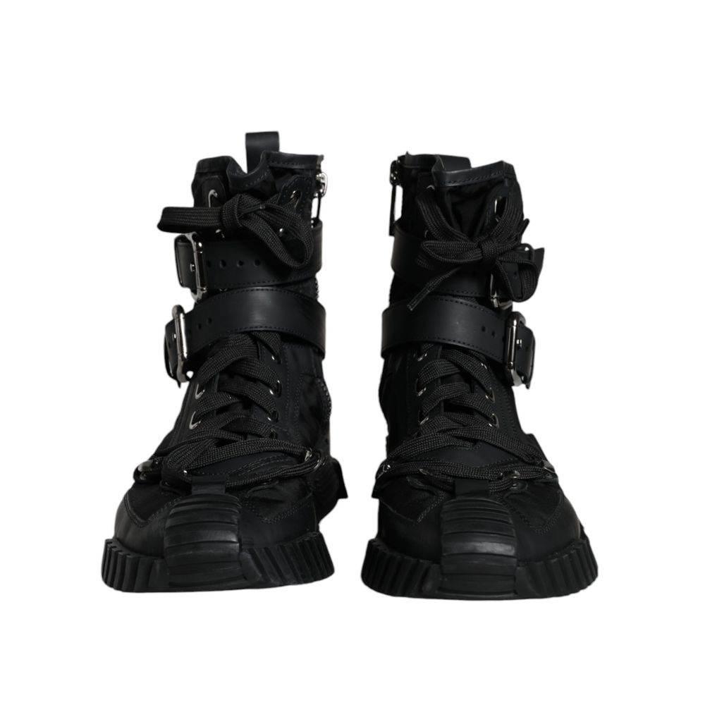 Dolce & Gabbana Black Nylon Sneaker - Hilstor
