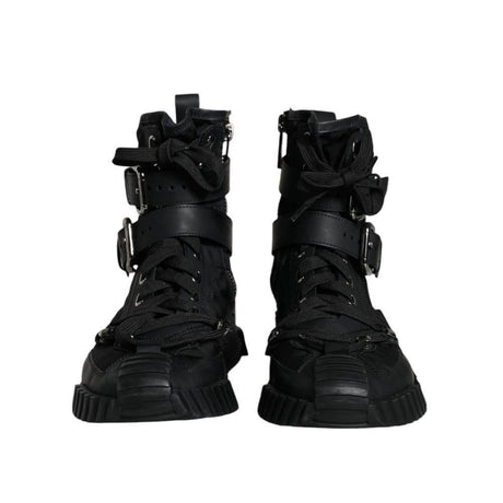 Dolce & Gabbana Black Nylon Sneaker - Hilstor