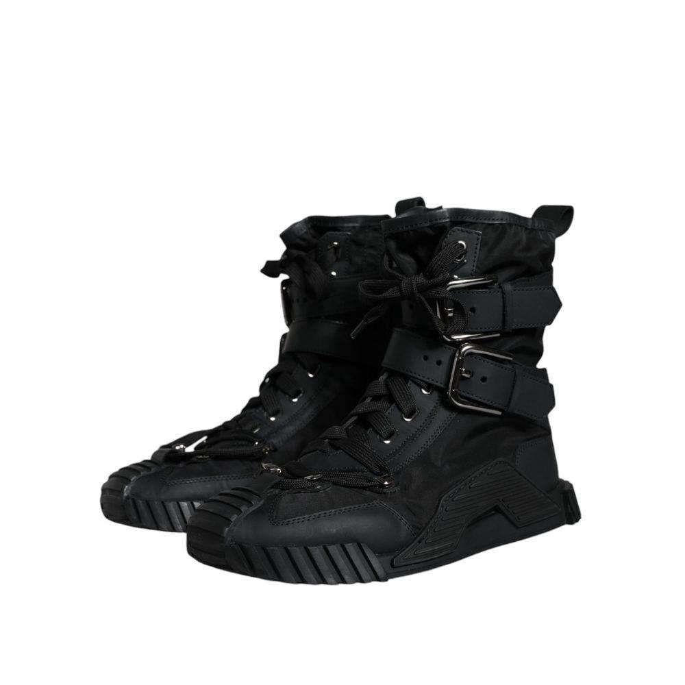 Dolce & Gabbana Black Nylon Sneaker - Hilstor