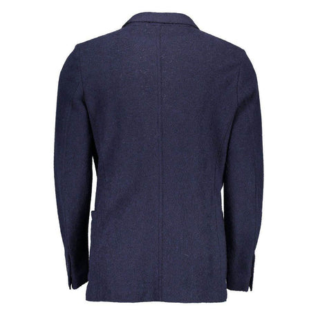 Gant Blue Wool Blazer Jacket - Hilstor