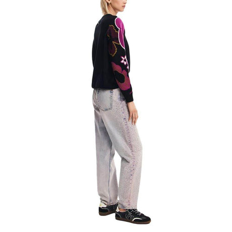 Desigual Black Polyamide Sweater - Hilstor