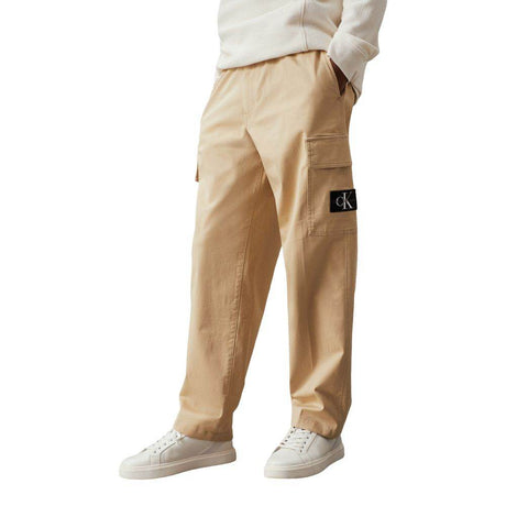 Calvin Klein Beige Cotton Jeans & Pant - Hilstor