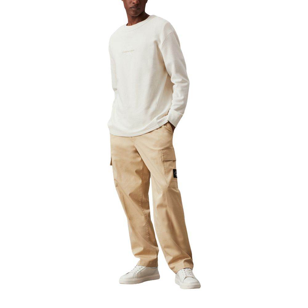 Calvin Klein Beige Cotton Jeans & Pant - Hilstor