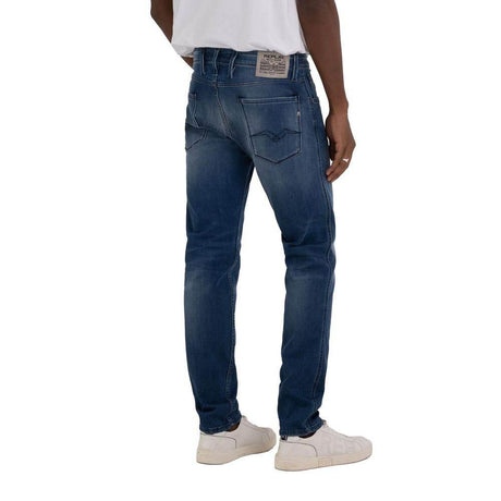 Replay Blue Cotton Jeans & Pant - Hilstor