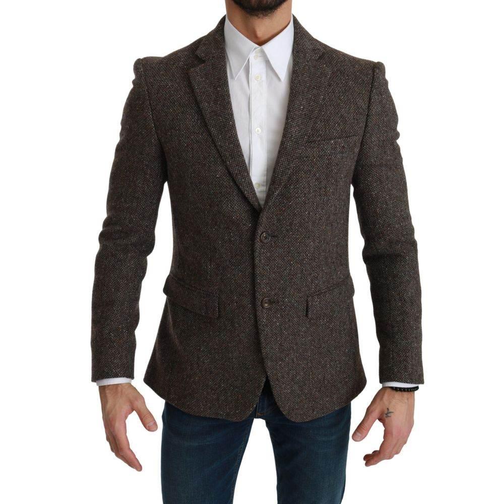 Dolce & Gabbana Brown Virgin Wool Suits & Blazer - Hilstor