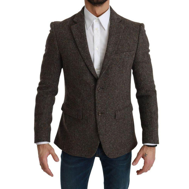 Dolce & Gabbana Brown Virgin Wool Suits & Blazer - Hilstor